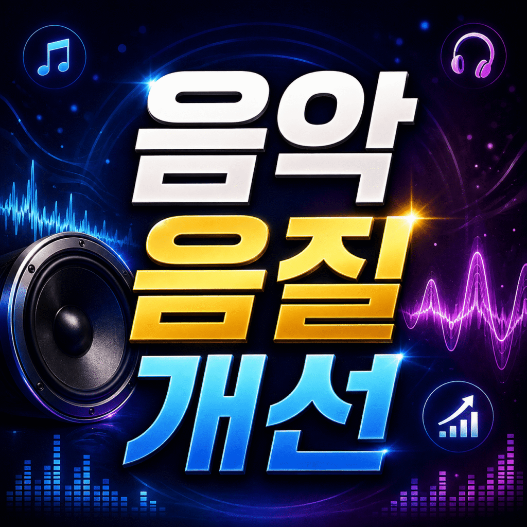 음악 음질 개선